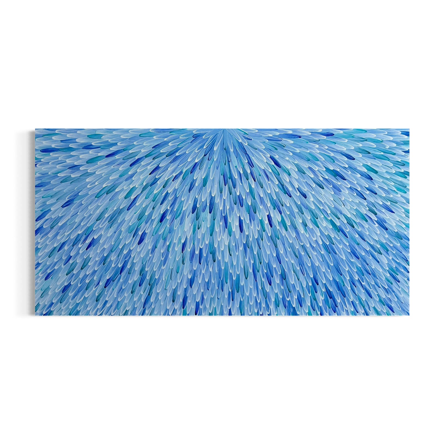 RAYMOND WALTERS PENANGKE - Emu Feathers 100x200cm (blue)