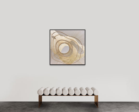 SOLD- Golden Sands 100x100cm