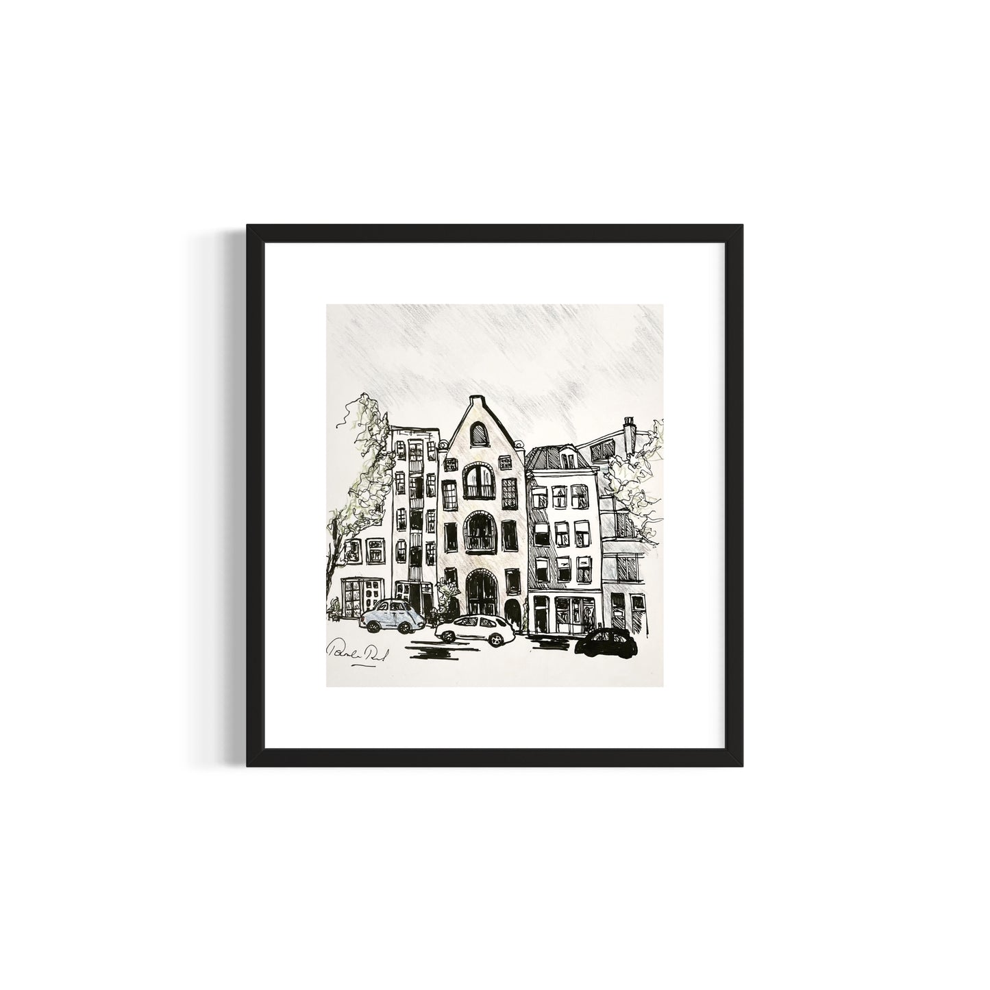Dancing house of Amsterdam 38x34cm