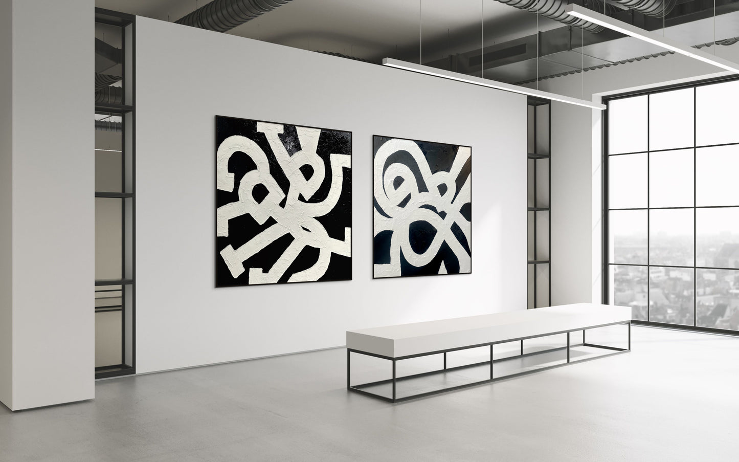 SOLD - Entwined Forever 180x180cm