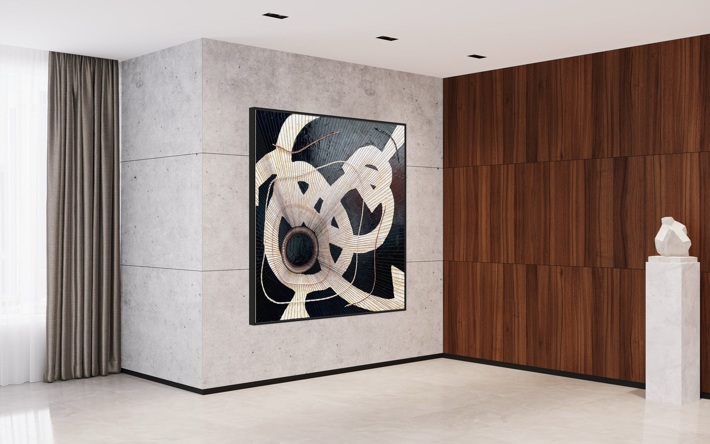 SOLD - Entwined Fusion 180x180cm