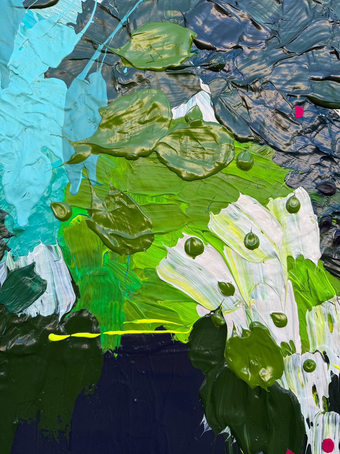 Flowers after Rain 122x122cm