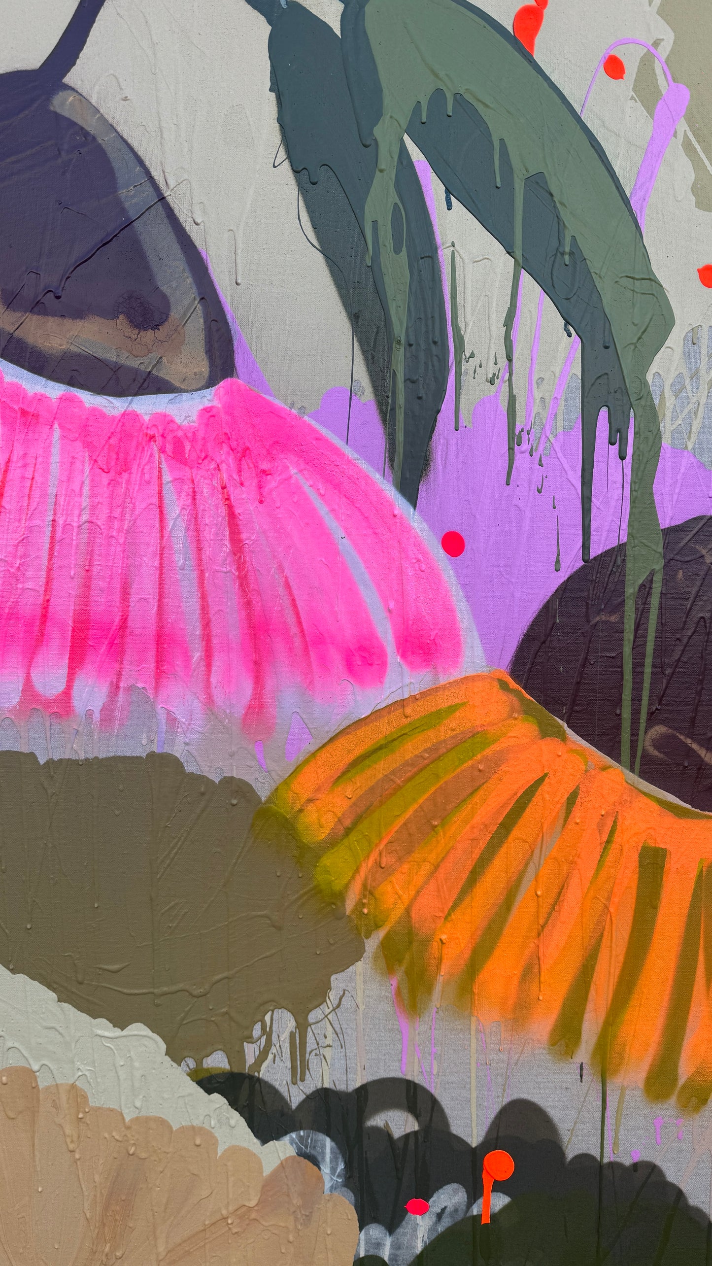 Coloured Flowers 140x240cm