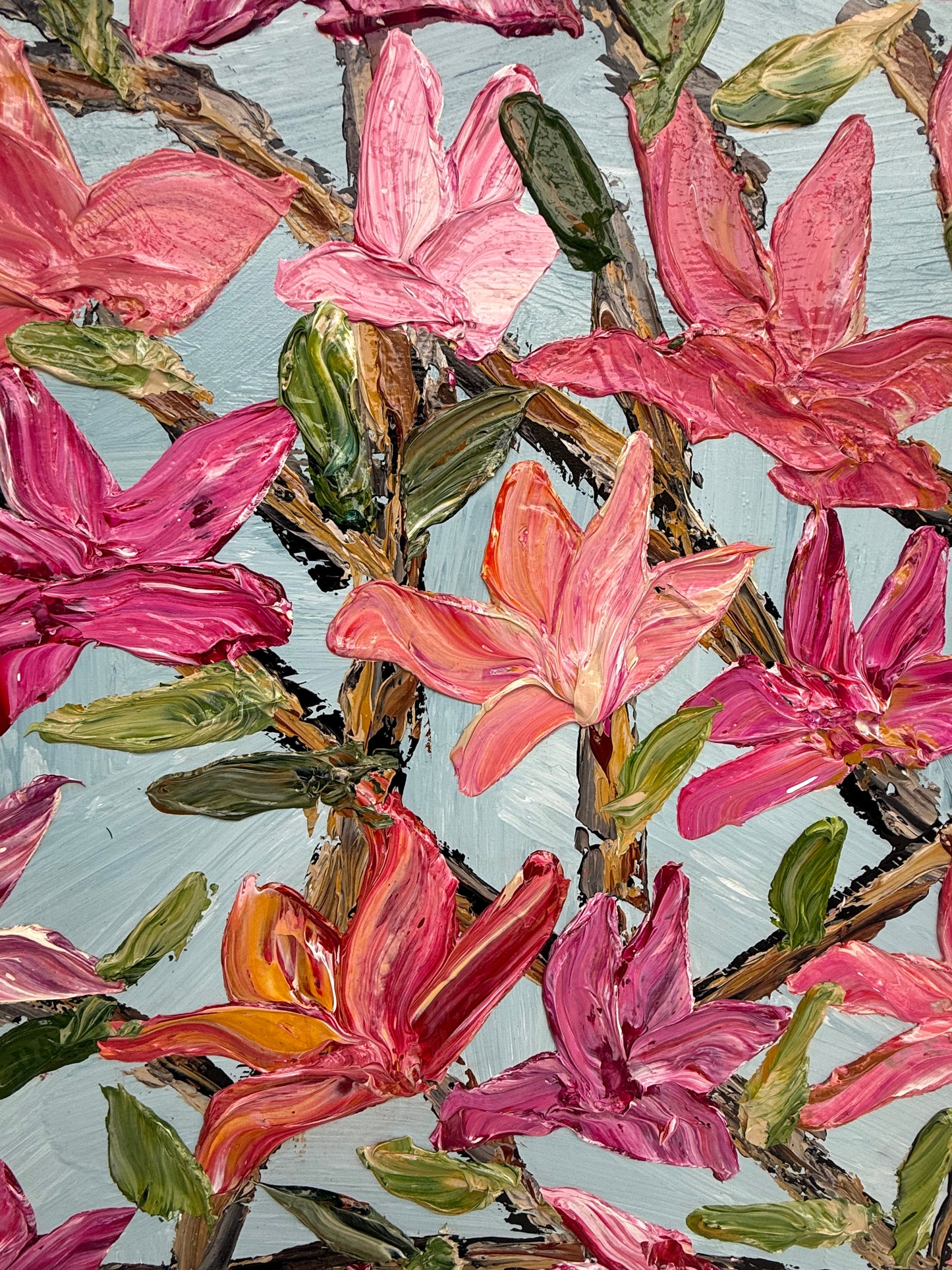 Garden in Spring 150x150cm