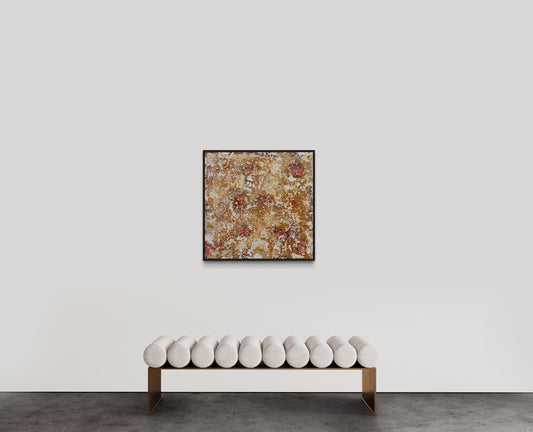 Looking Through Golden Sunset 76x76cm