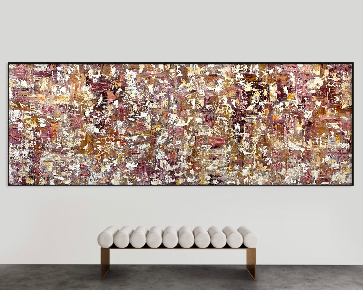 SOLD - Looking Through Sunrise 120x340cm
