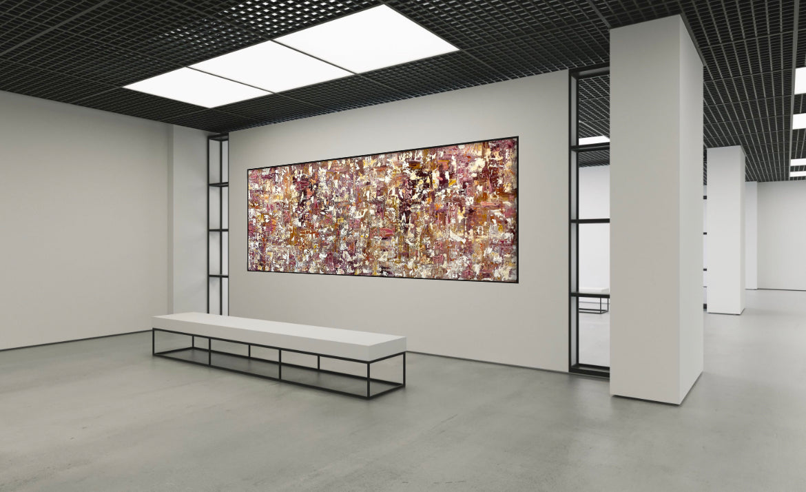 SOLD - Looking Through Sunrise 120x340cm