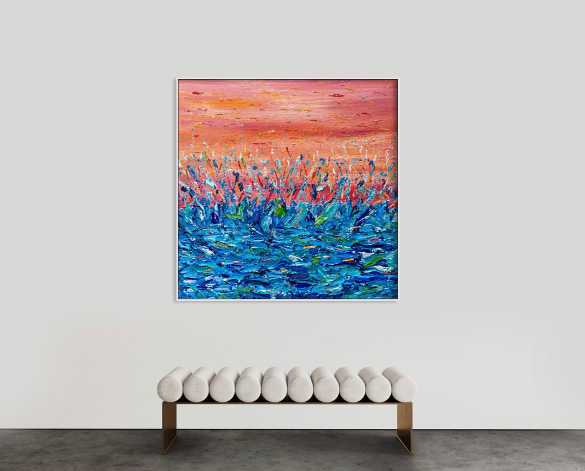 SOLD - Ocean Reflection 150x150cm