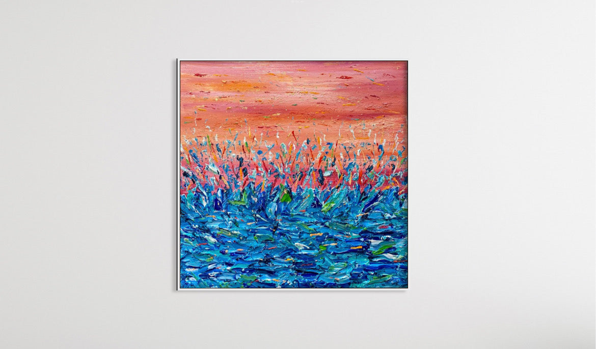 SOLD - Ocean Reflection 150x150cm
