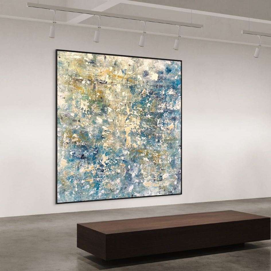 SOLD - Looking Through It's Raining Again 200x200cm