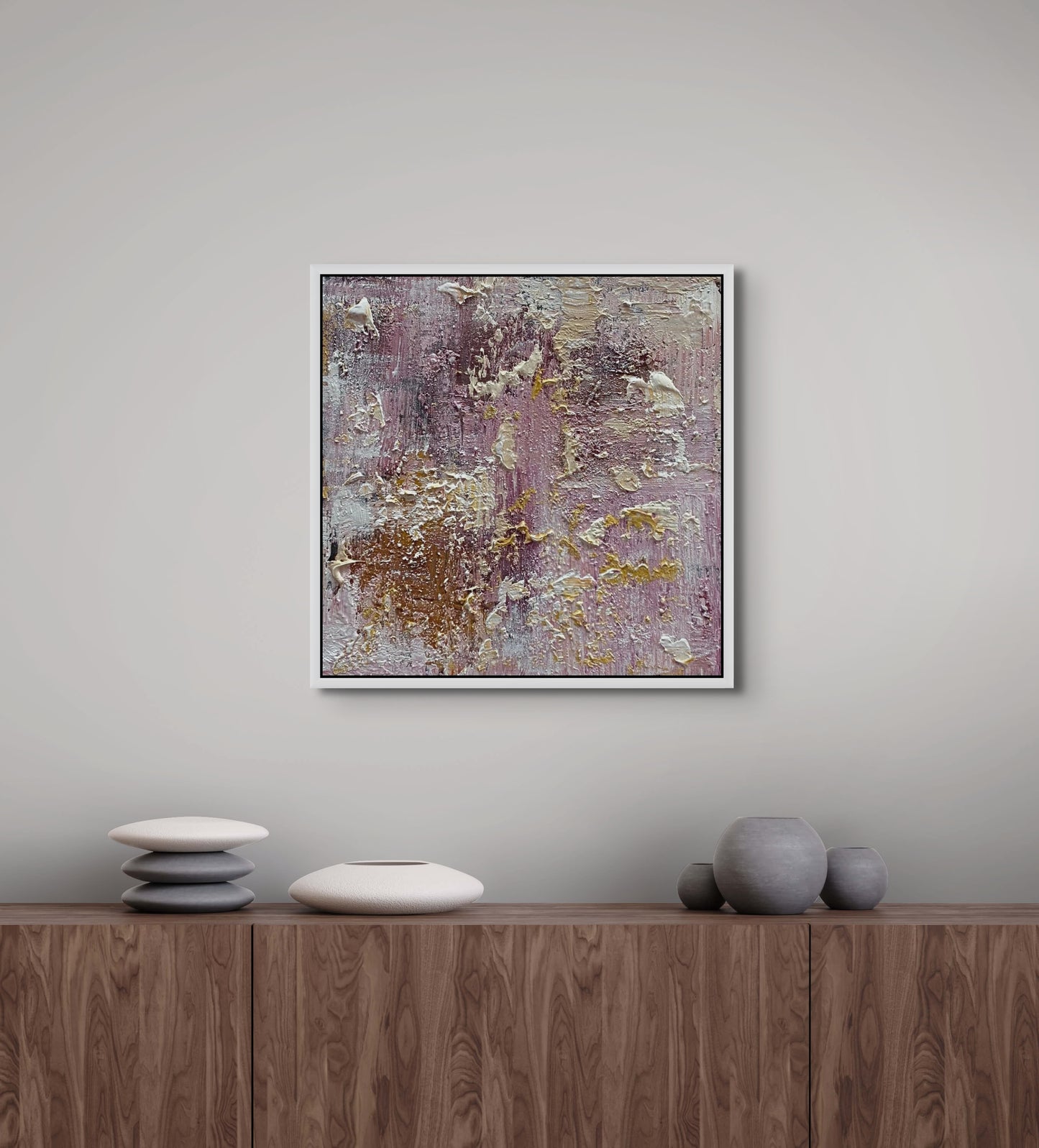 SOLD - Looking Through Mountain View II 45x45cm