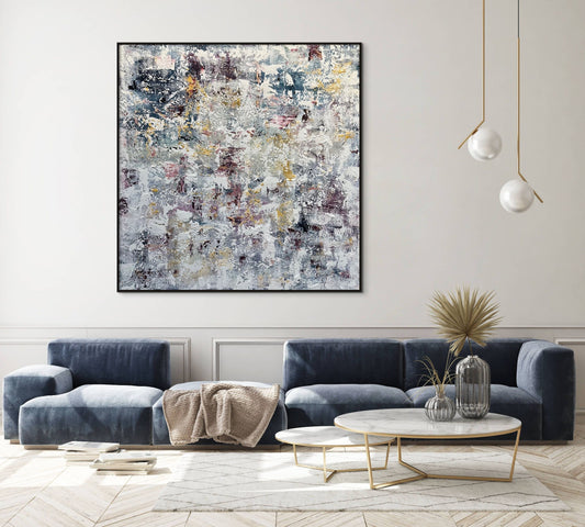 SOLD - Looking Through Mountain Views 180x180cm