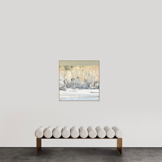 Quiet end of the beach 84x84cm