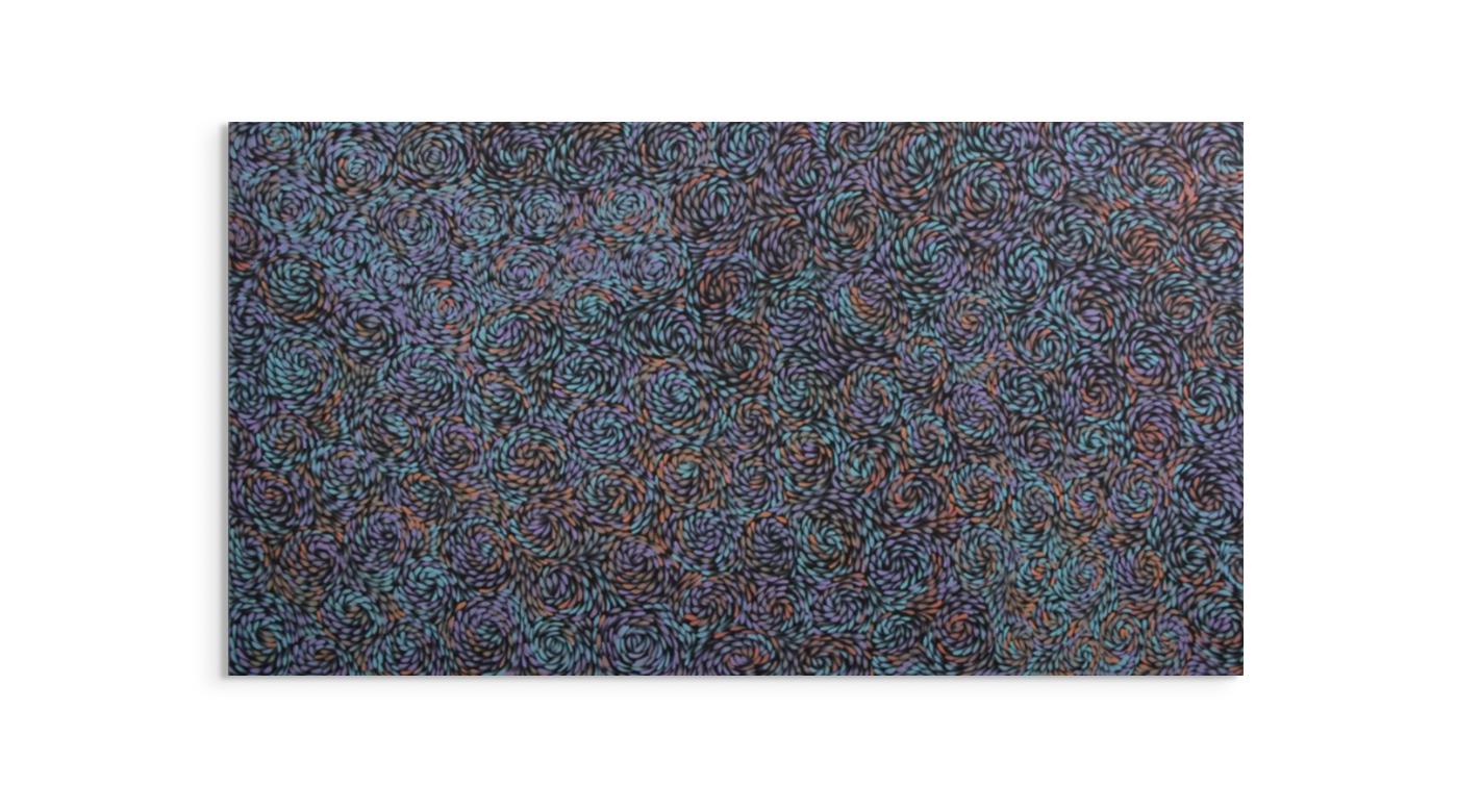 SOLD - TANYA BIRD MBITJANA - Bush Leaves 110x200cm
