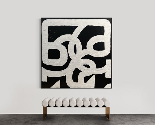 SOLD- Entwined Linked Forever 180x180cm