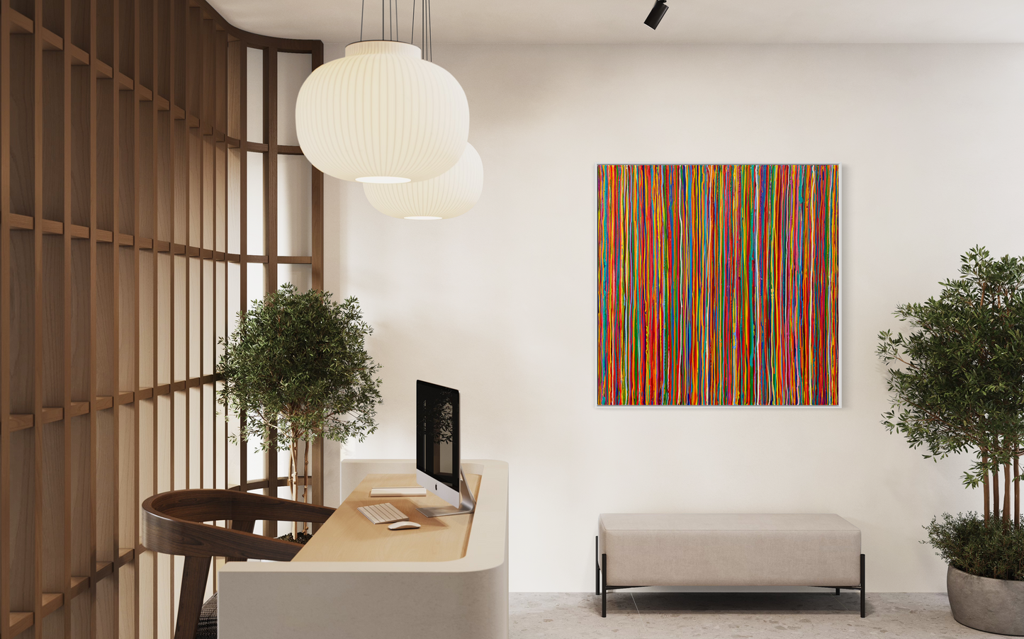 SOLD - Candy 120x120cm