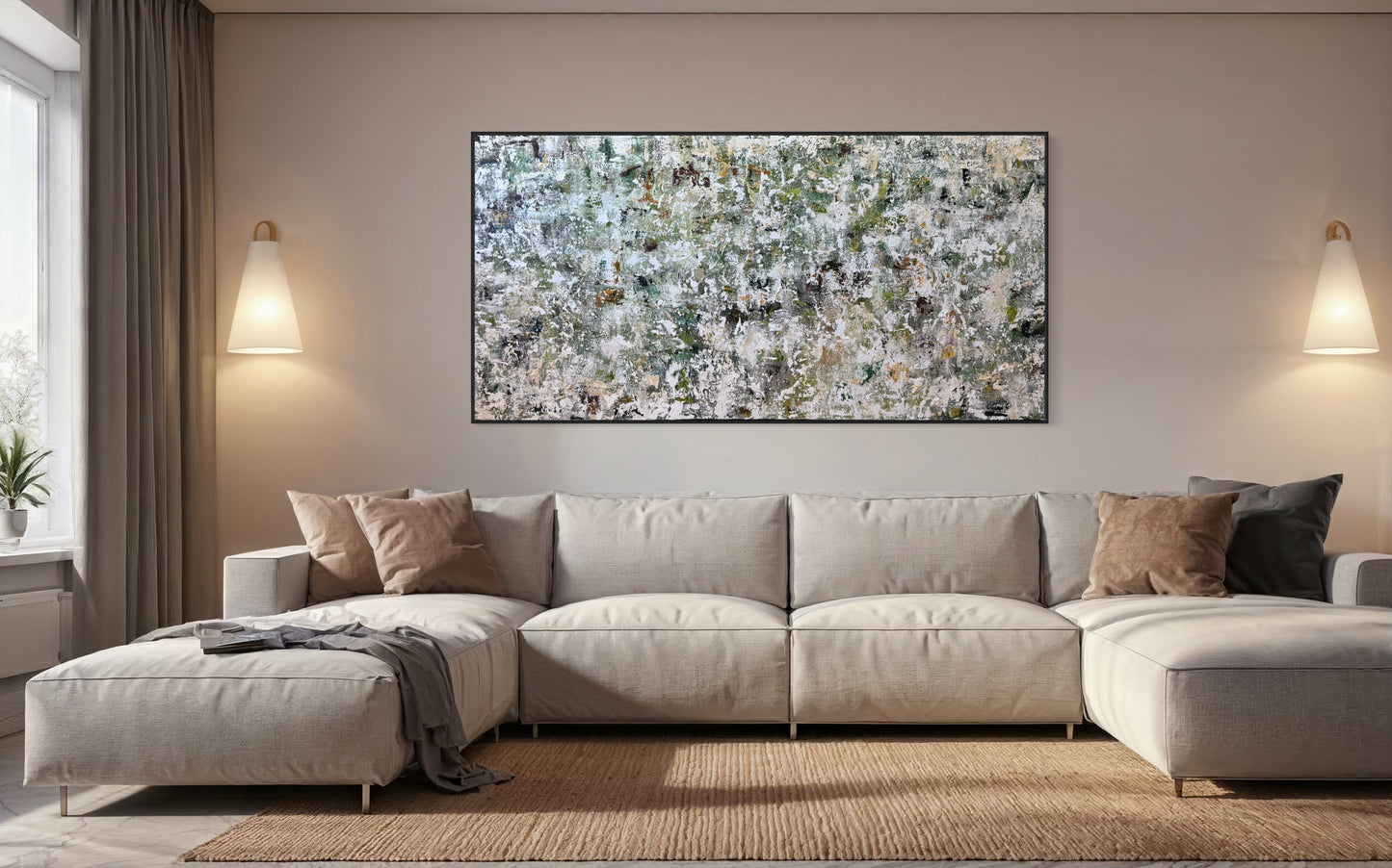 SOLD- Looking Through The Rainforest 120x240cm