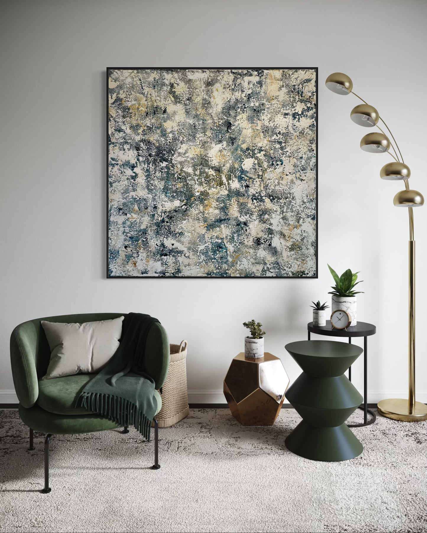 Looking Through Sea Mist 150x150cm