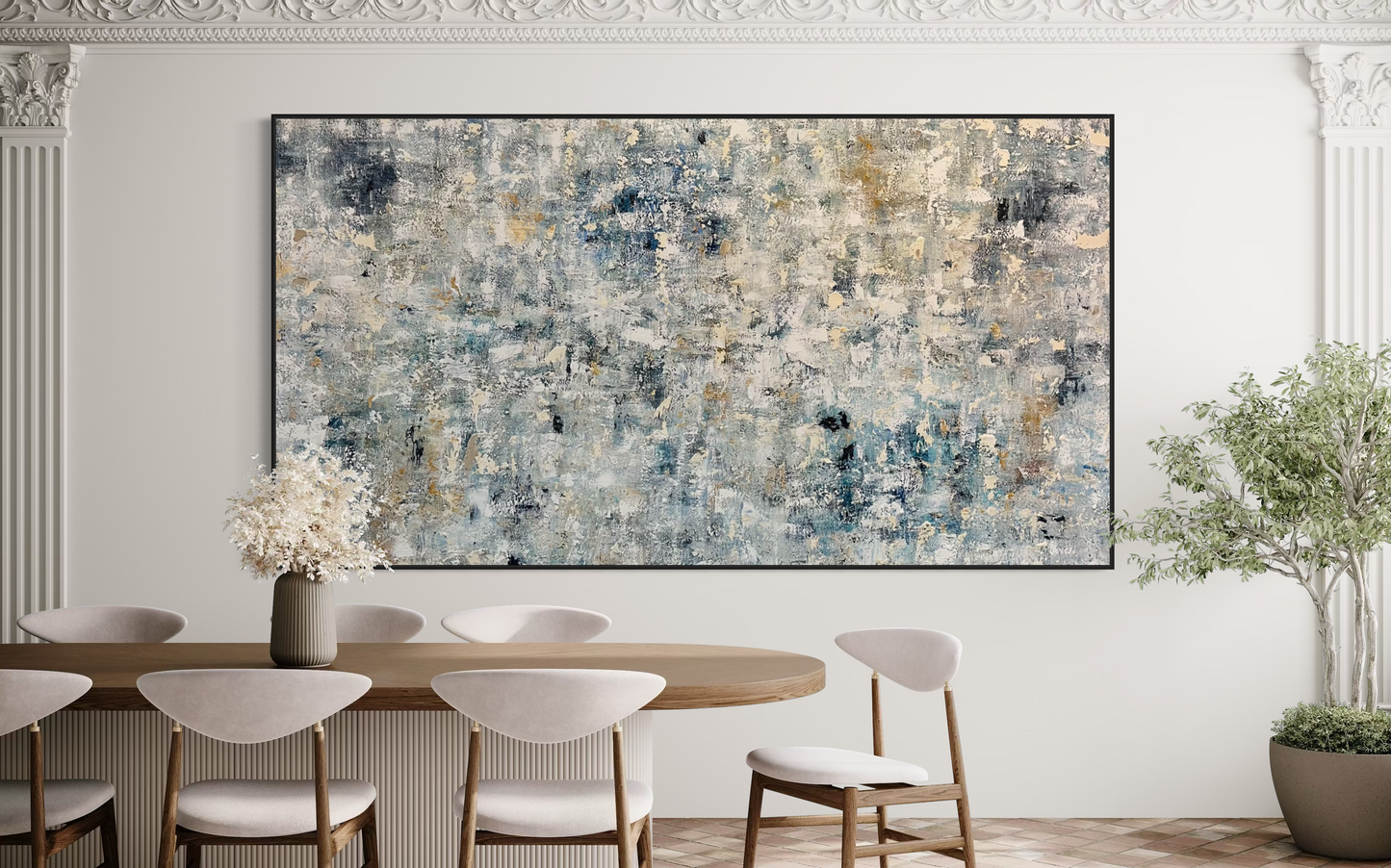 SOLD- Looking Through Ocean Breeze 150x280cm