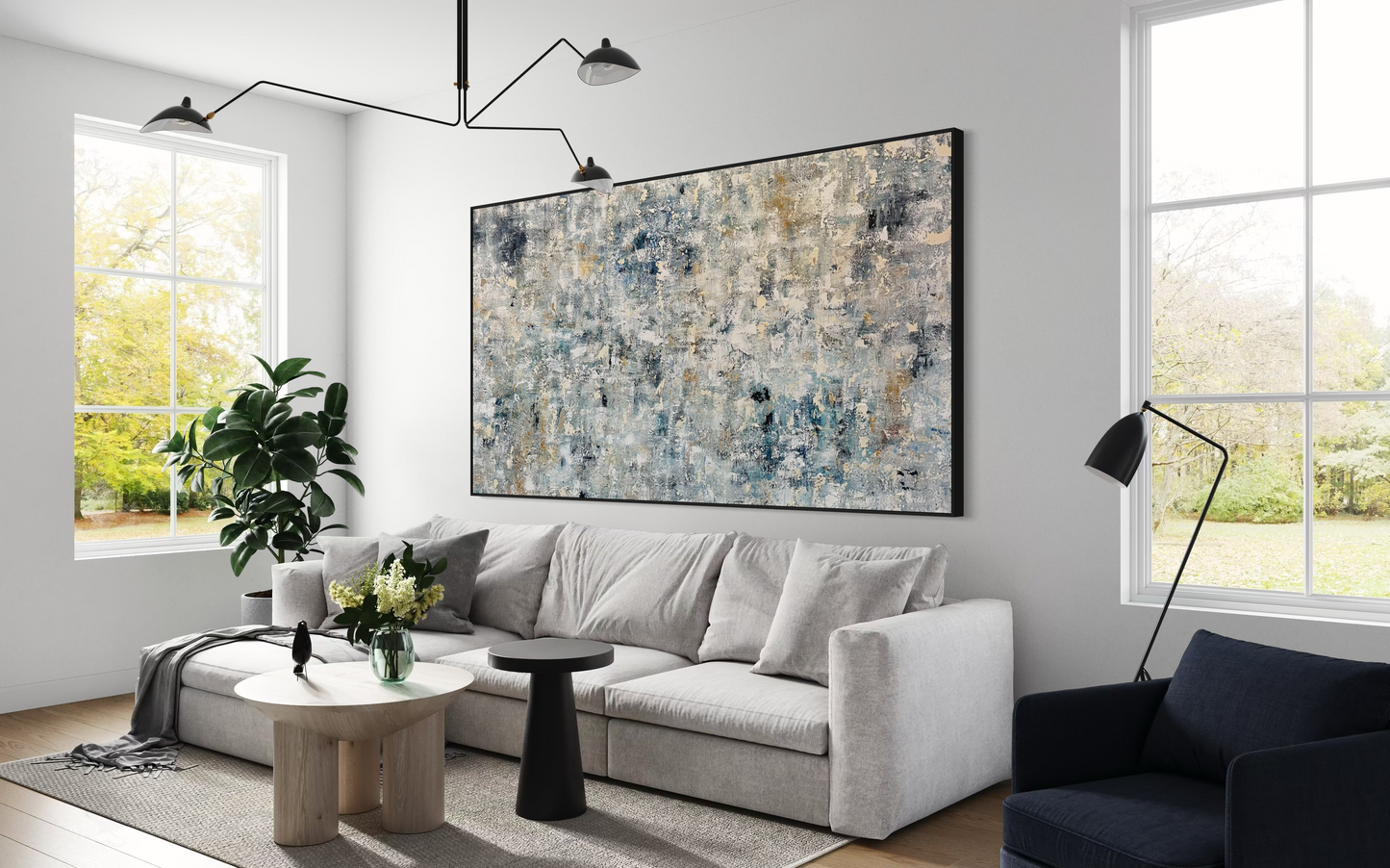 SOLD- Looking Through Ocean Breeze 150x280cm