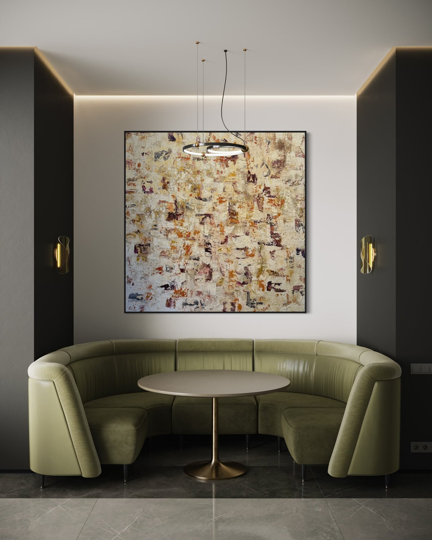 Looking Through Sunset 180x180cm