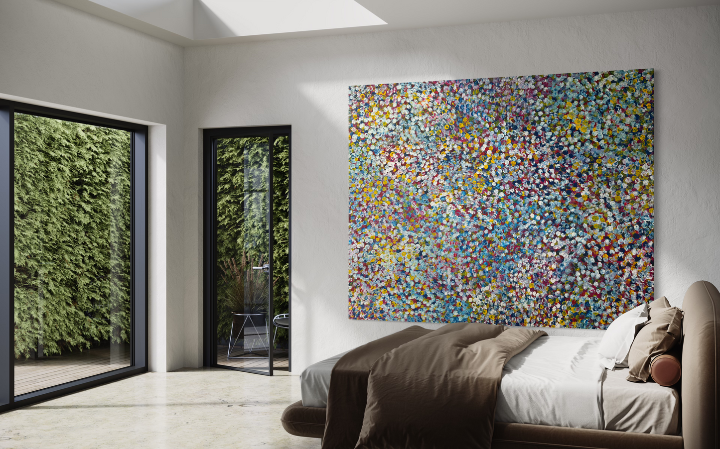 BESSIE PITJARA - Bush Plums 202x250cm