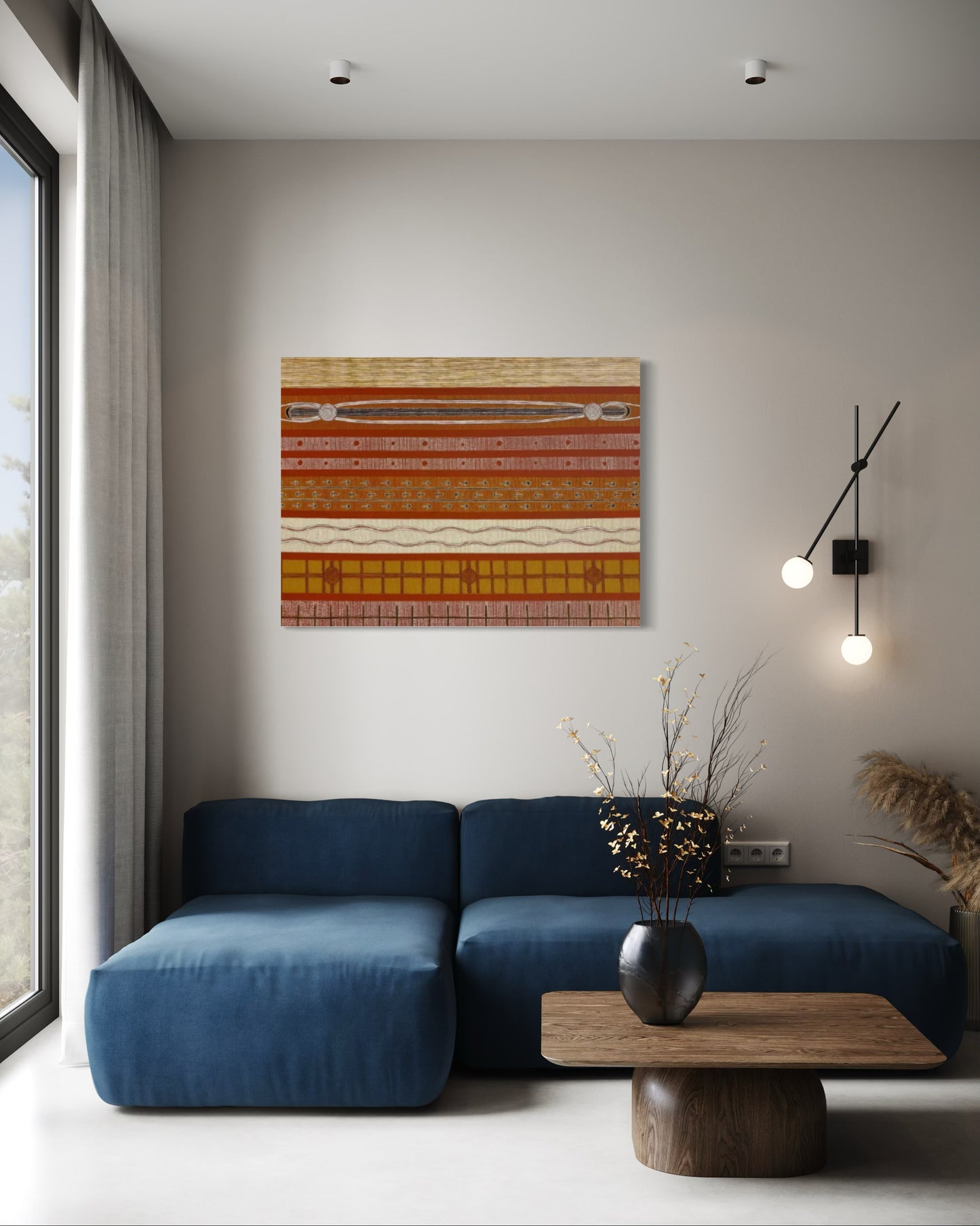 RAYMOND WALTERS PENANGKE - Traditional Anmatyerre Stories 120x90cm
