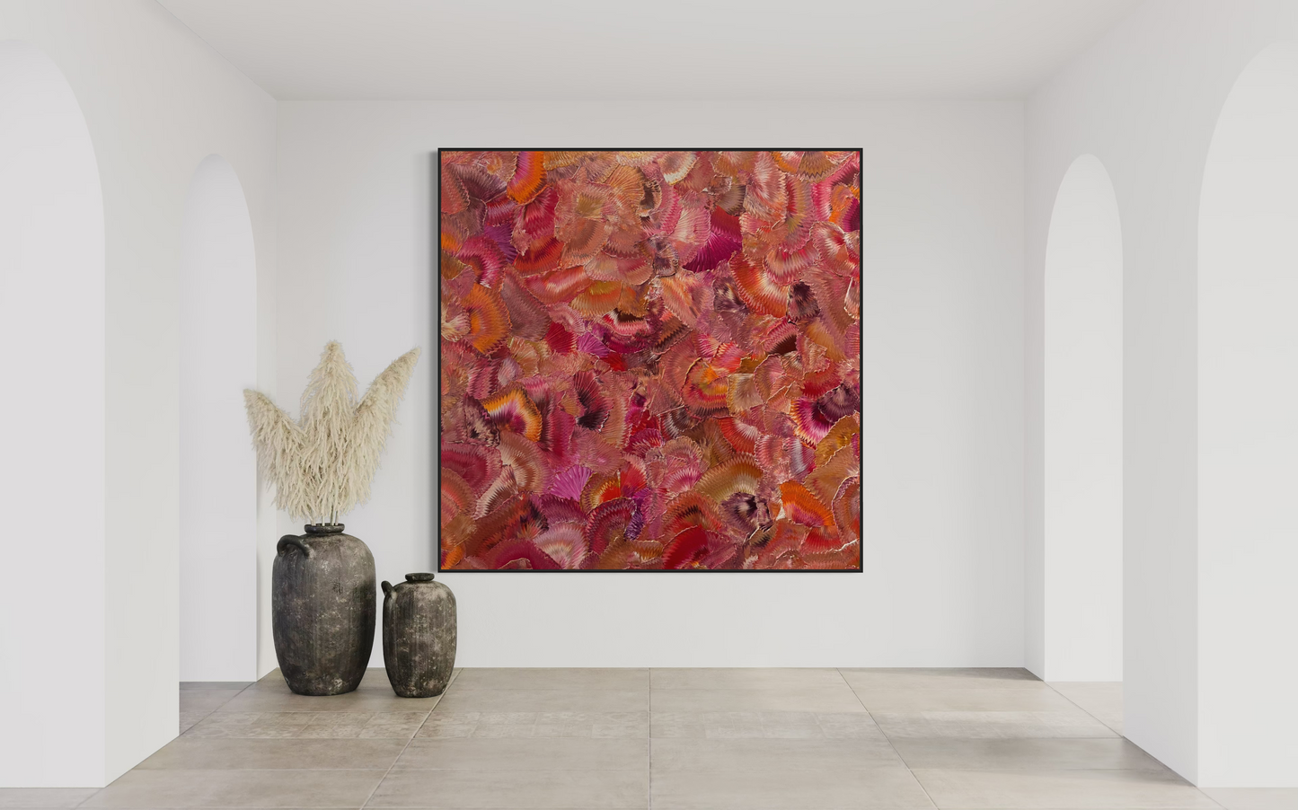 SOLD - Exotic Passion 200x200cm