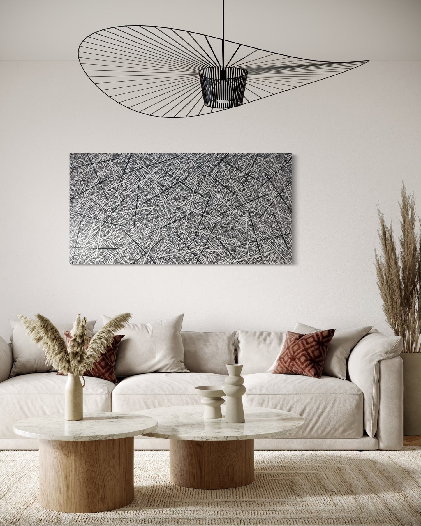 RAYMOND WALTERS PENANGKE - Damper Seeds 180x90cm