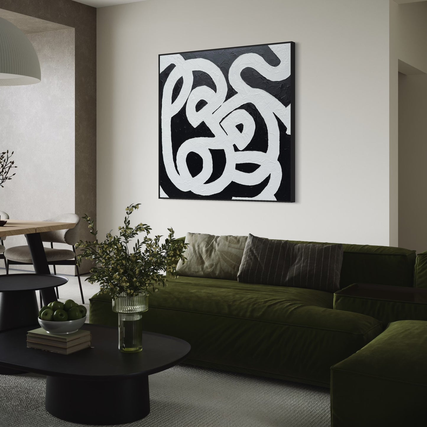 Entwined Souls 150x150cm
