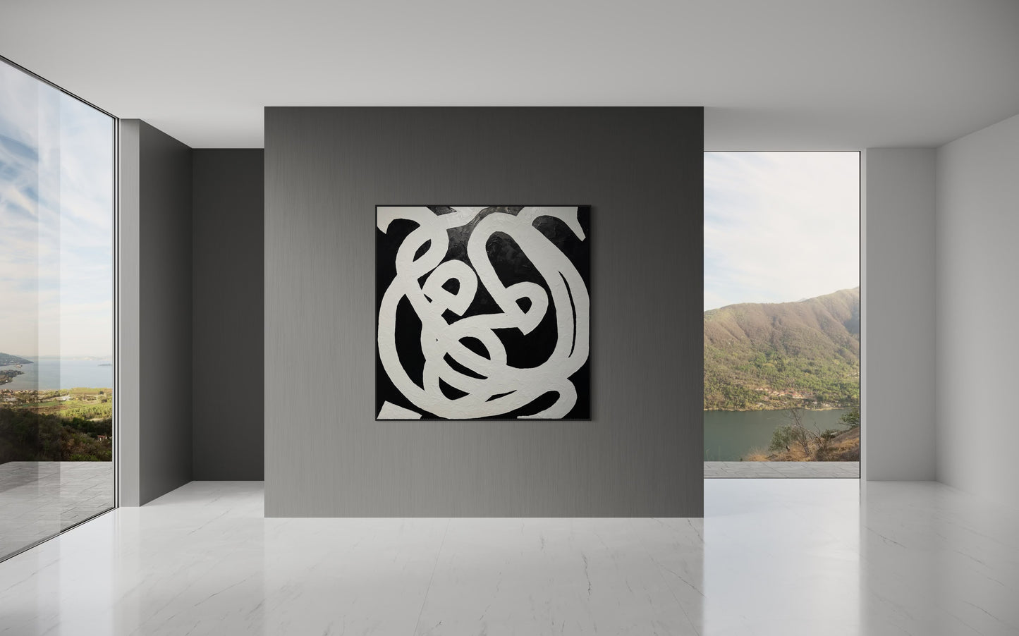 Entwined Echoes 180x180cm