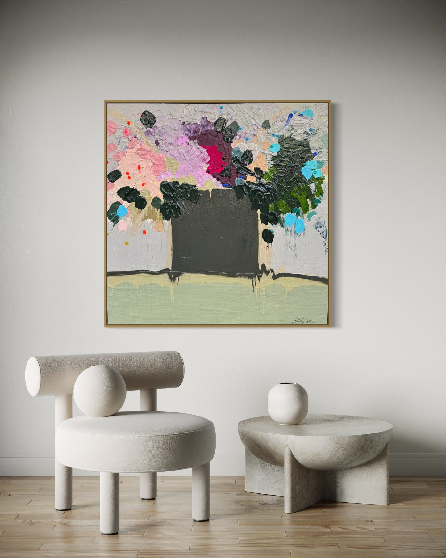 Sunday Market 122x122cm
