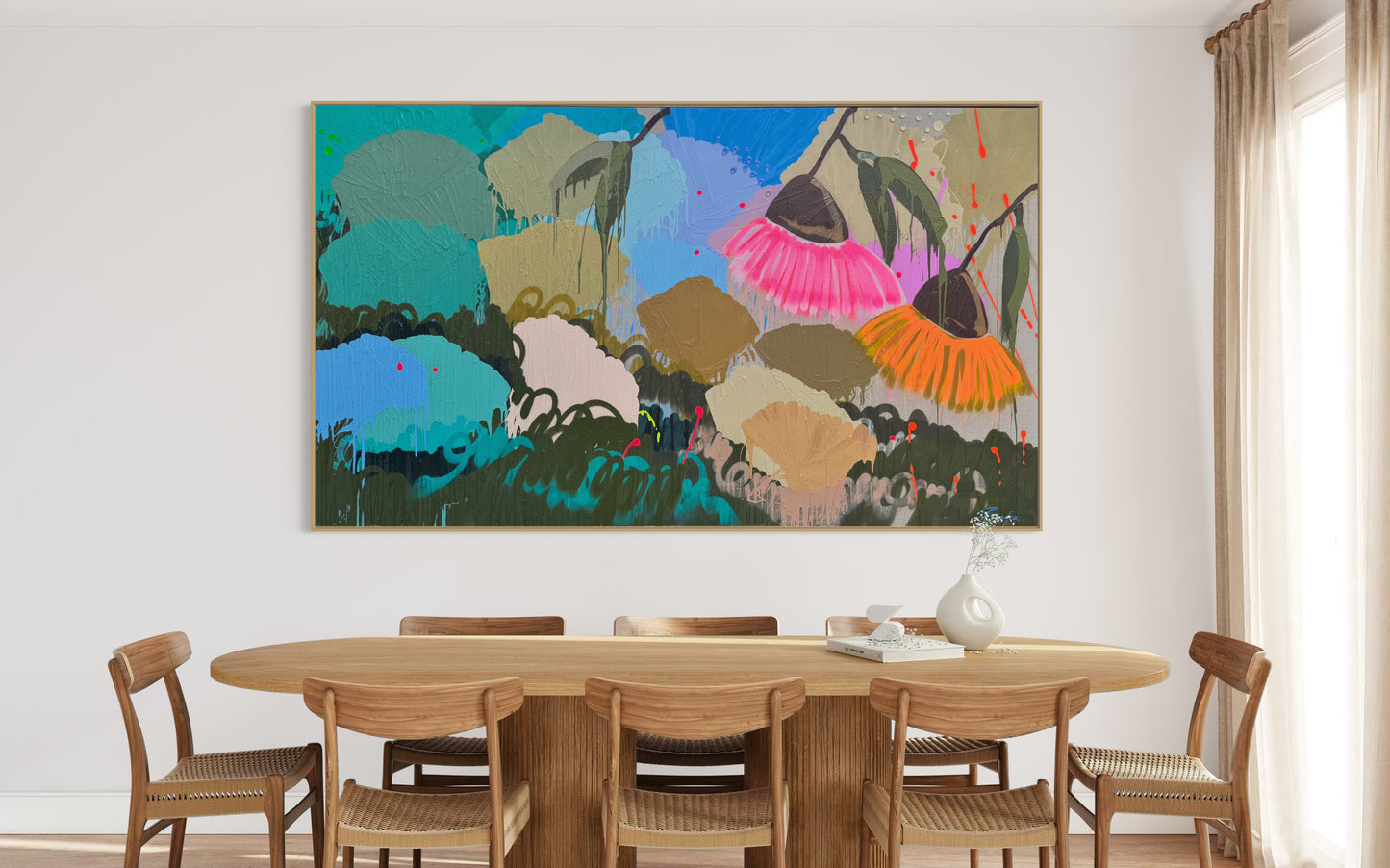 Coloured Flowers 140x240cm