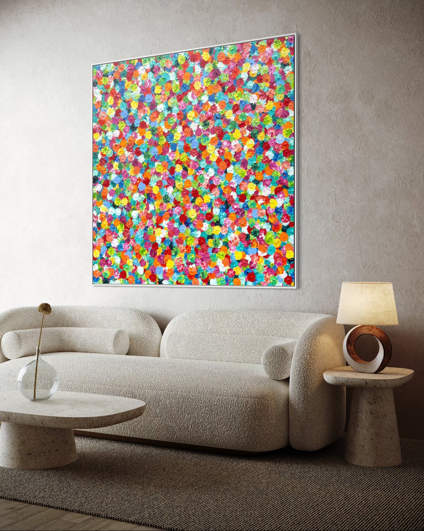 SOLD-Blossom 150x150cm