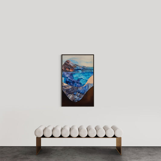 Cerulean Drift 103x63cm