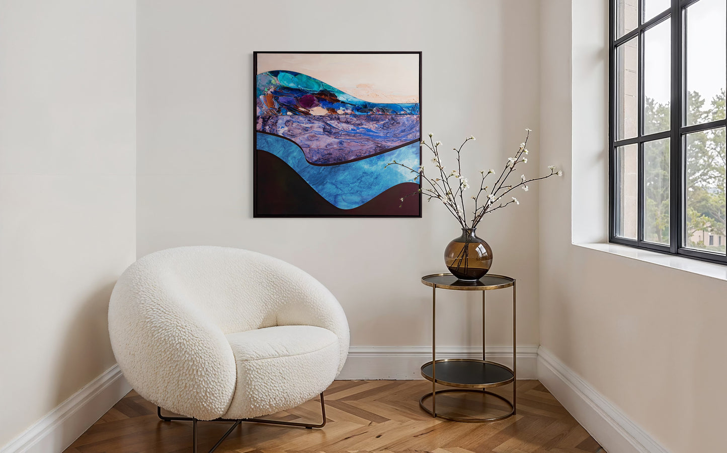 Where Stillness Speaks 83x83cm