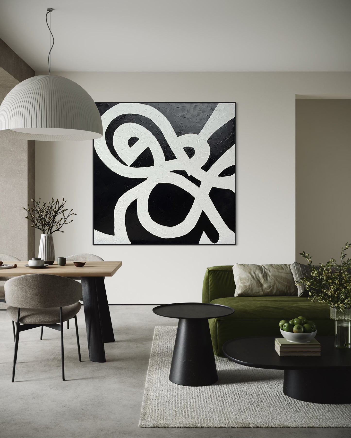 Entwined in Time 180x180cm