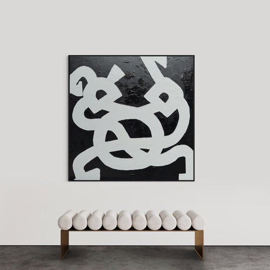 Entwined Moments 150x150cm