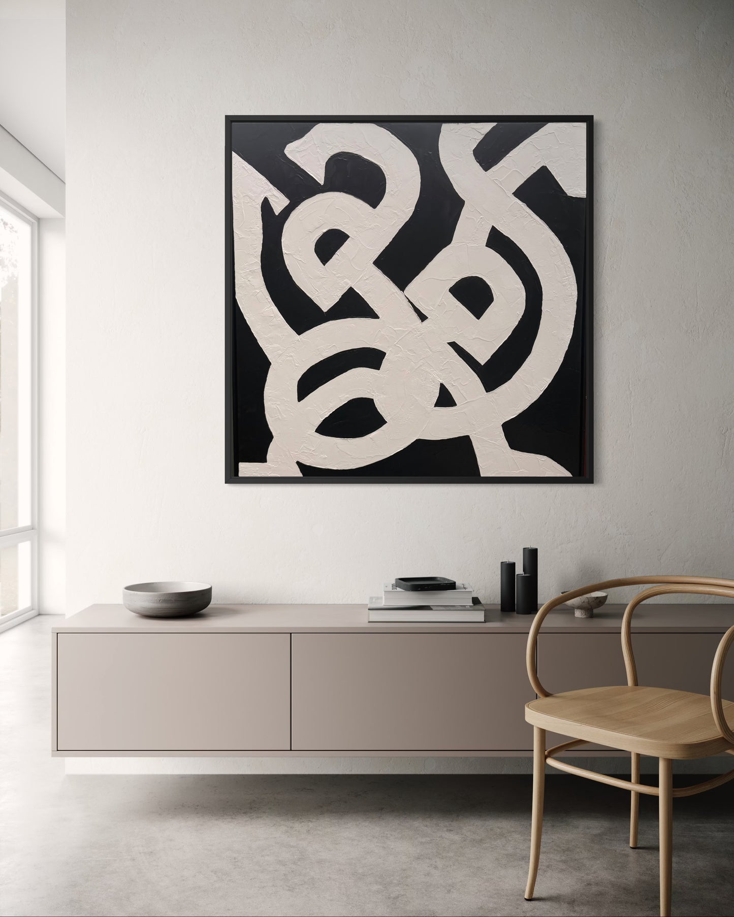 SOLD- Entwined with Love 120x120cm