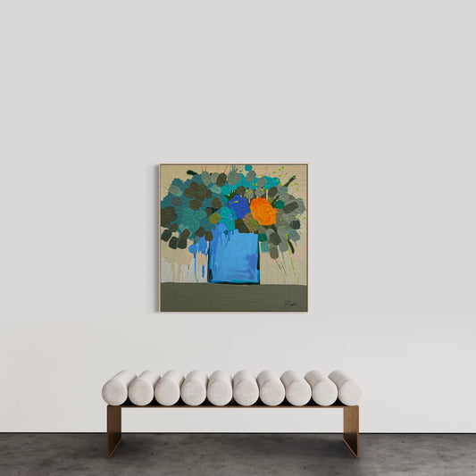 Blue Skies 104x104cm