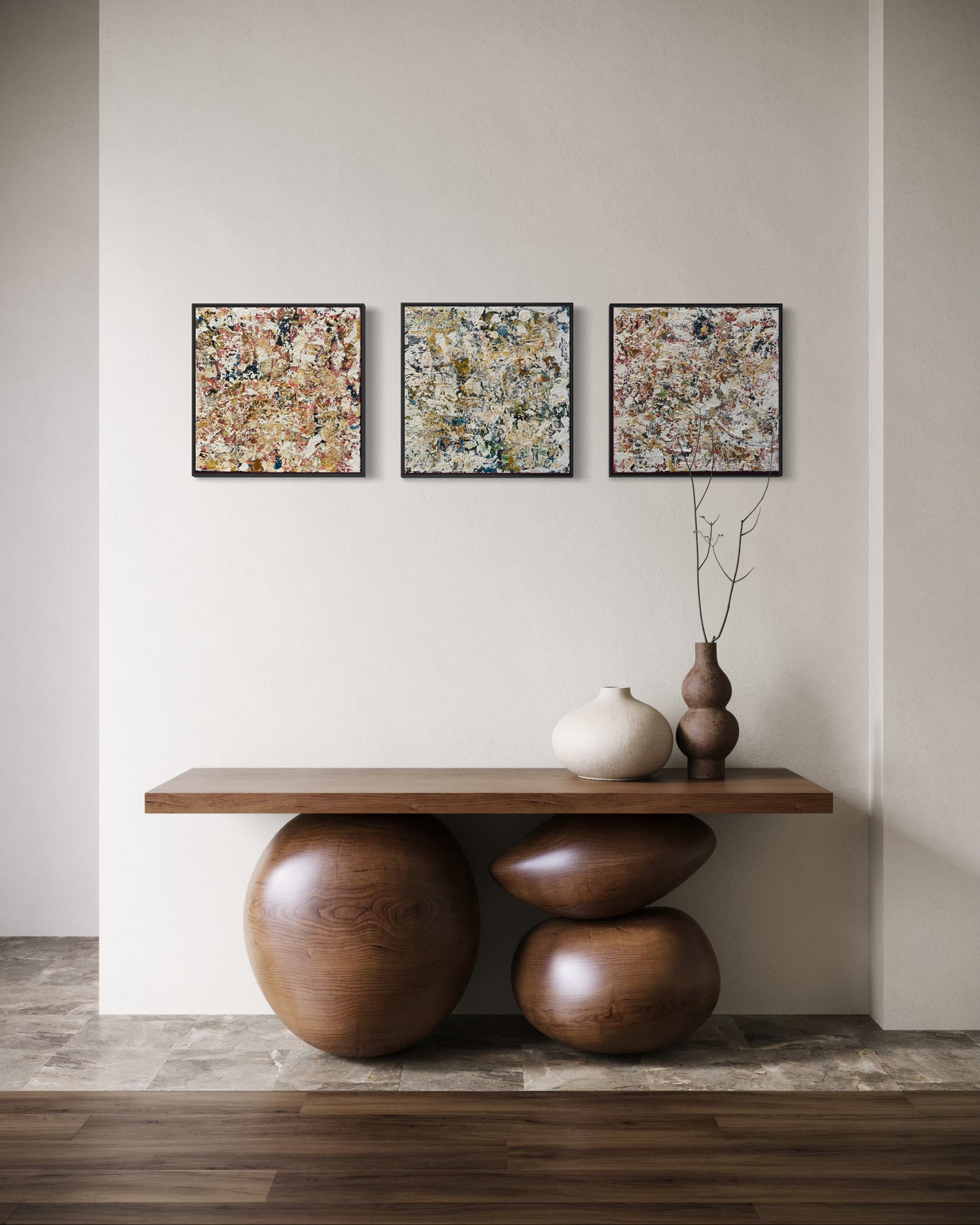 Looking Through Sunset on the Water 45x45cm IIII