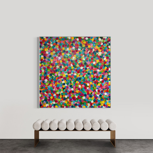 SOLD - Blossom 150x150cm