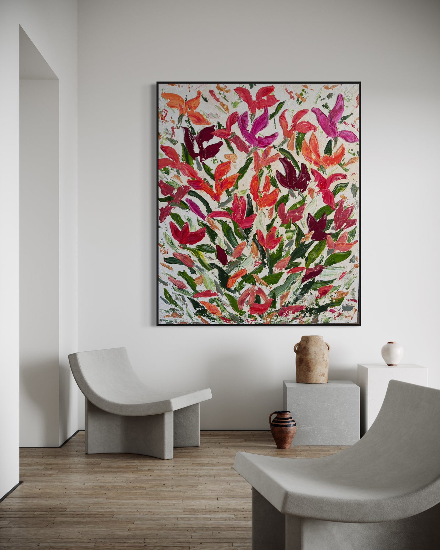 SOLD -My Garden Paradise 180x150cm