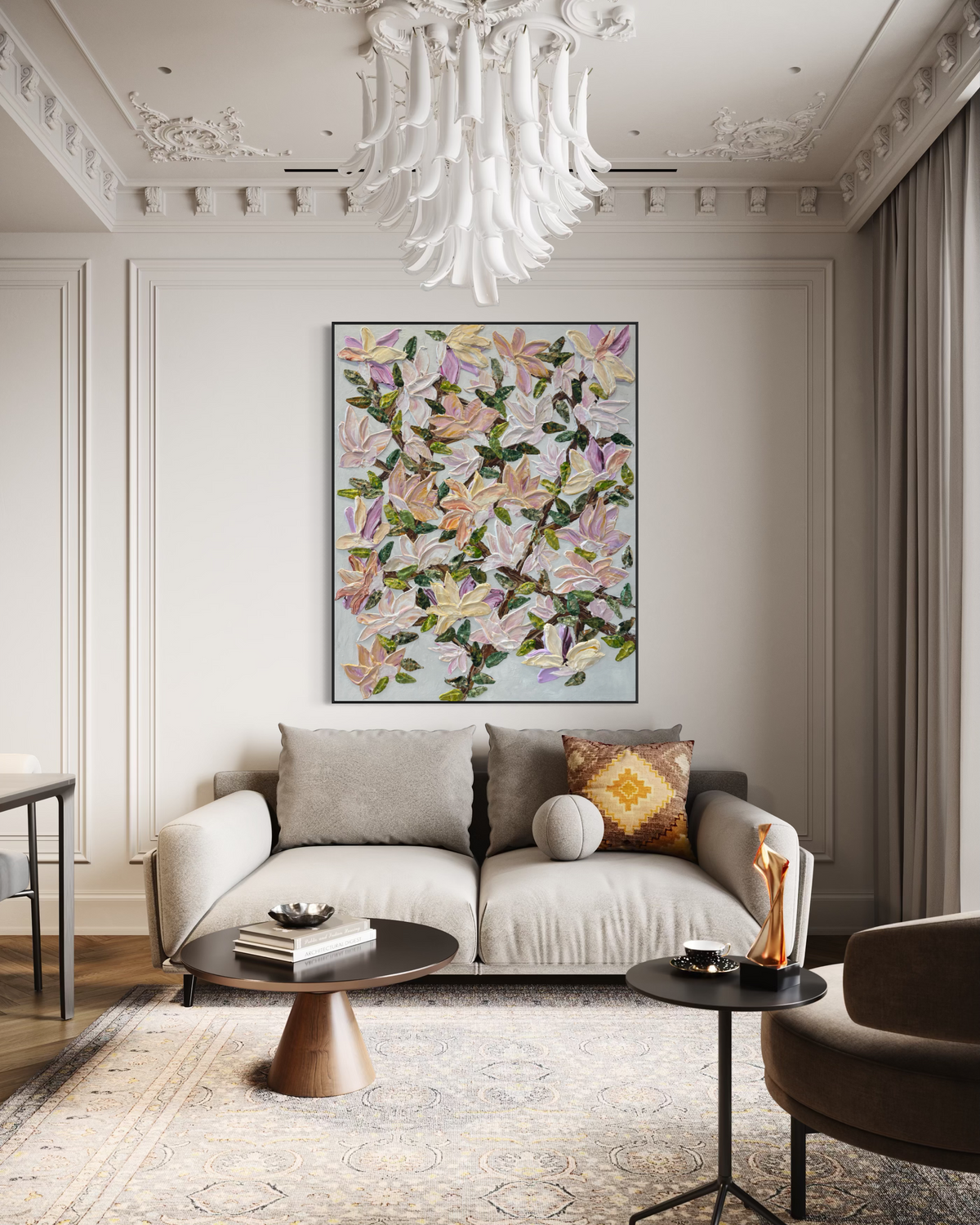 Violet Magnolia 150x120cm
