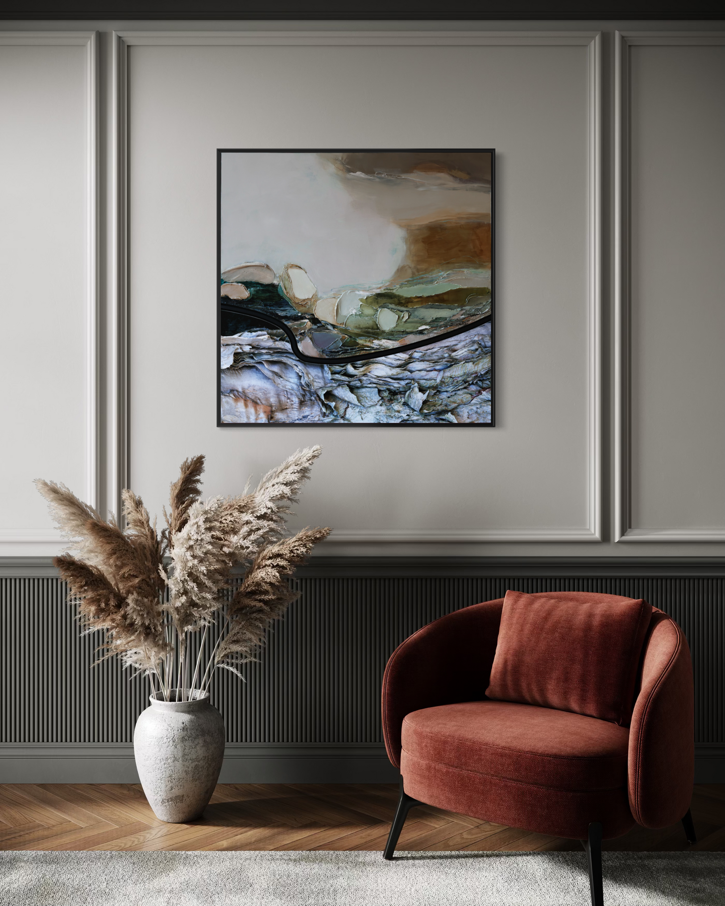 Liminal Exhale 100x100cm