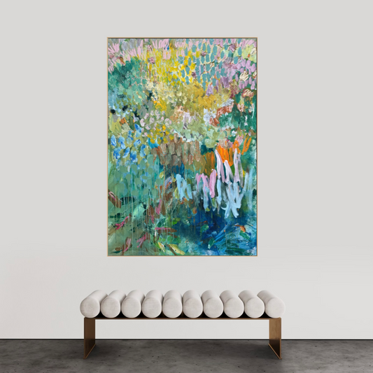 Where Flowers are left to play 190x130cm