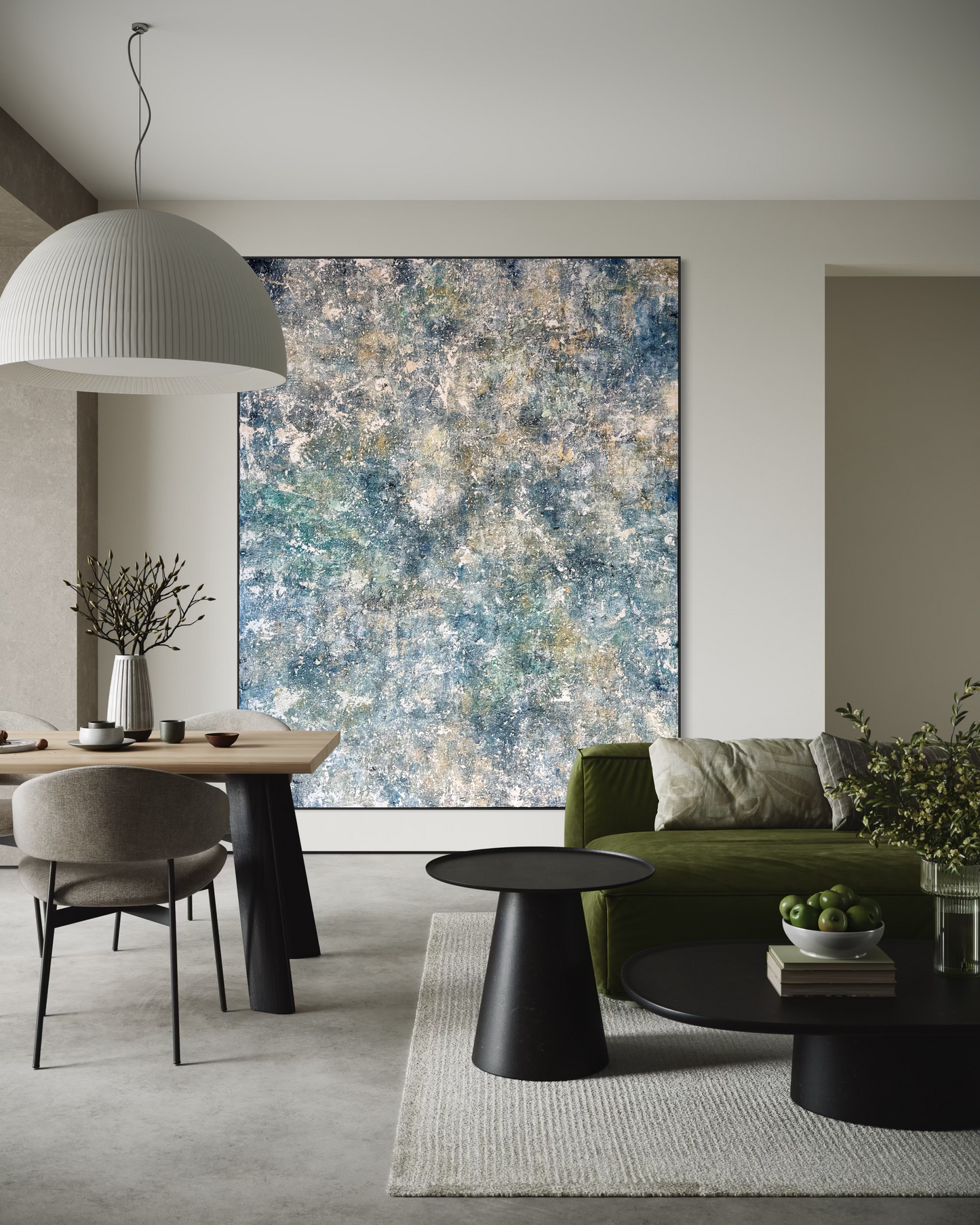 Looking Through Blue Haze 200x250cm