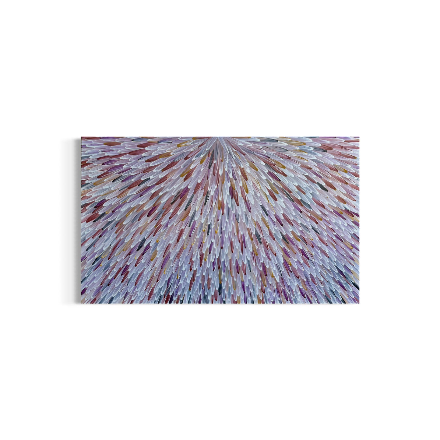 RAYMOND WALTERS PENANGKE - Emu Feathers 90x150cm (brown,ochre and mauve)