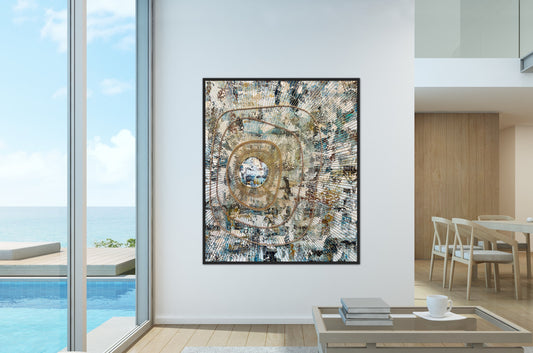 SOLD - Shimmering Symphony 180x150cm