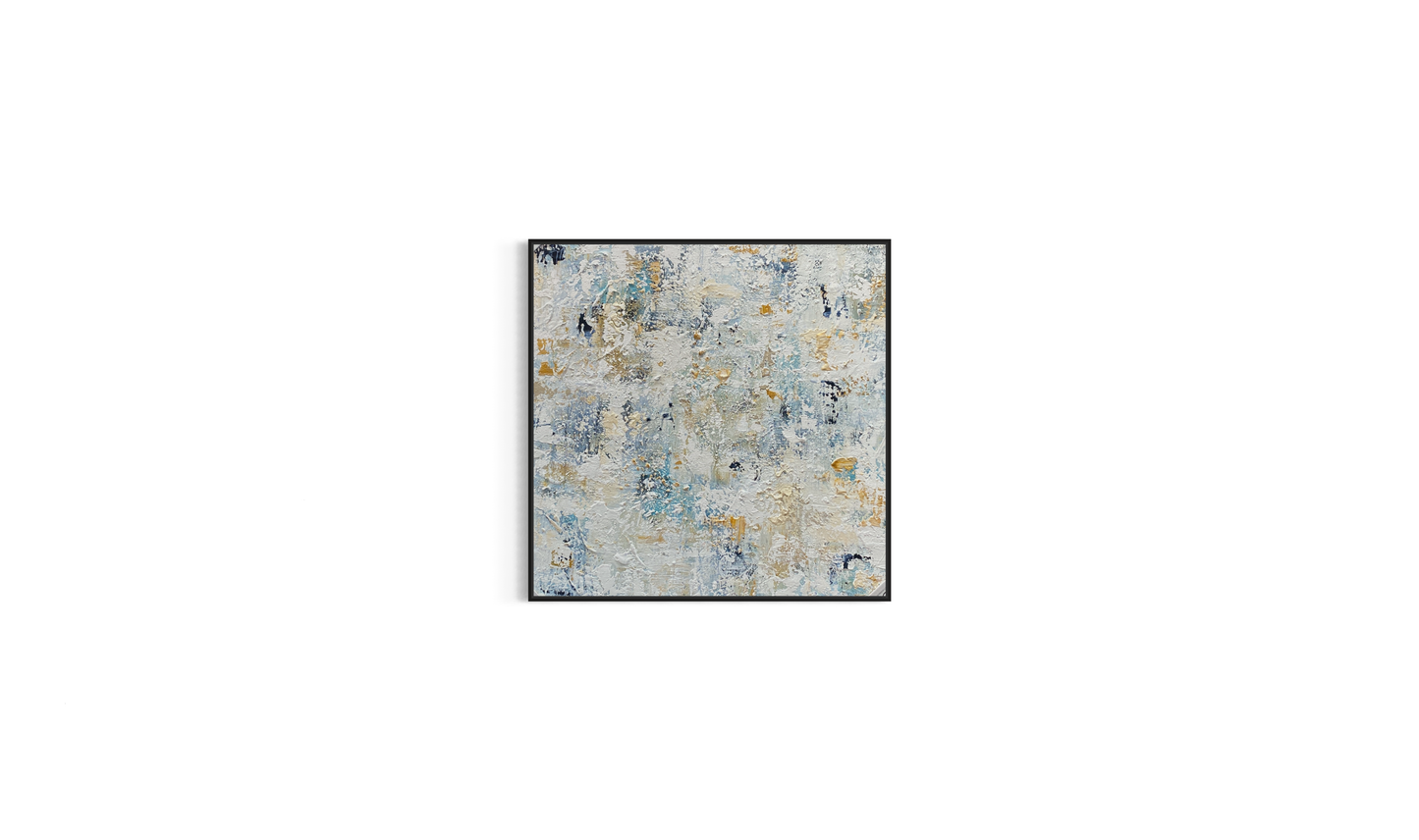 SOLD -Looking Through Lake Views 100x100cm
